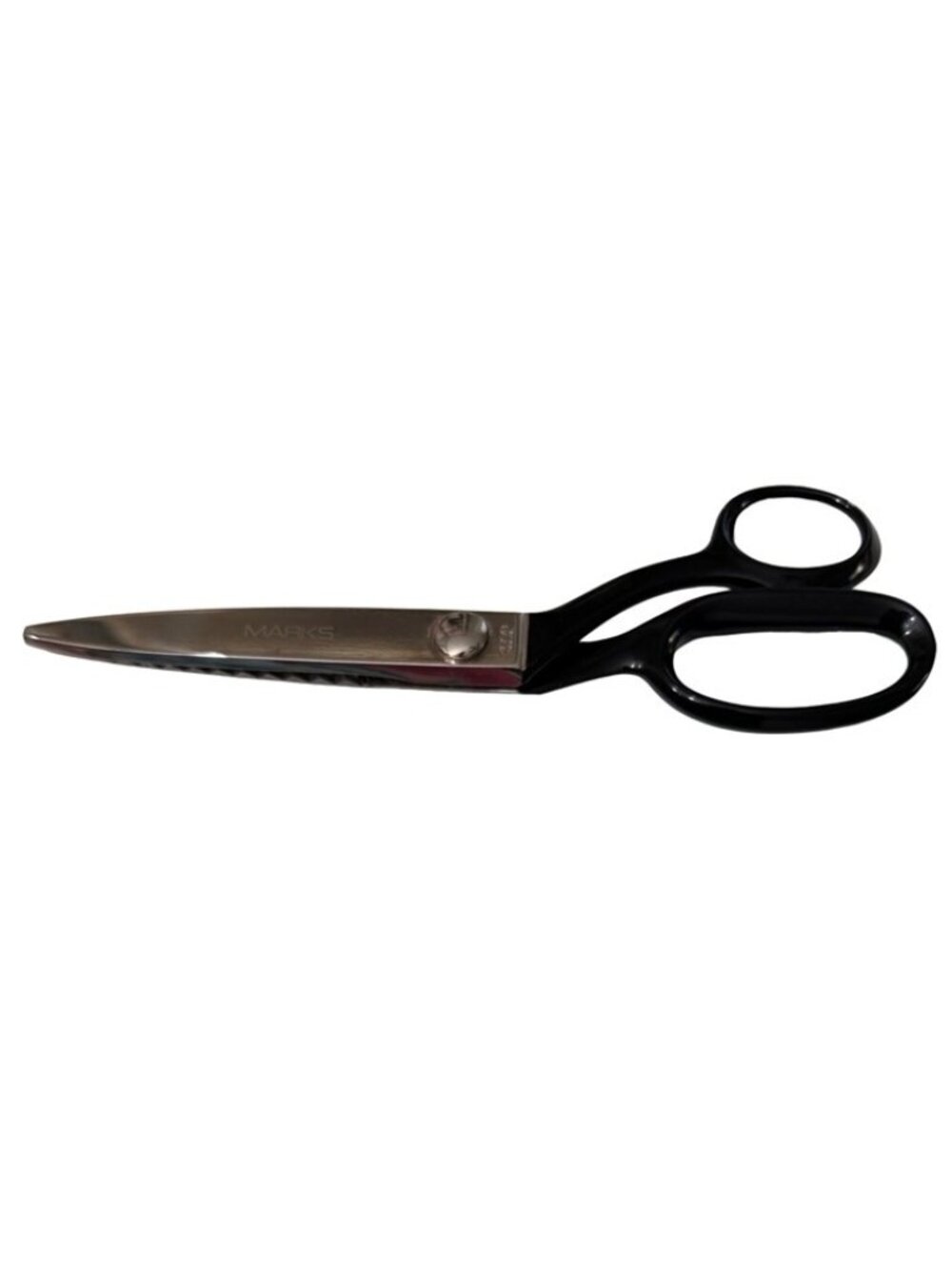 Vtg Marks 409B Pinking Shears Scissors 9" Black Handles Serrated Edge Sewing